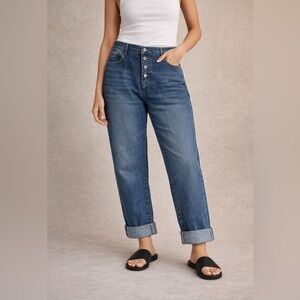 Surprise High-rise Jeans Size 2XL  Button Fly   Wide Leg Comfort Stretch